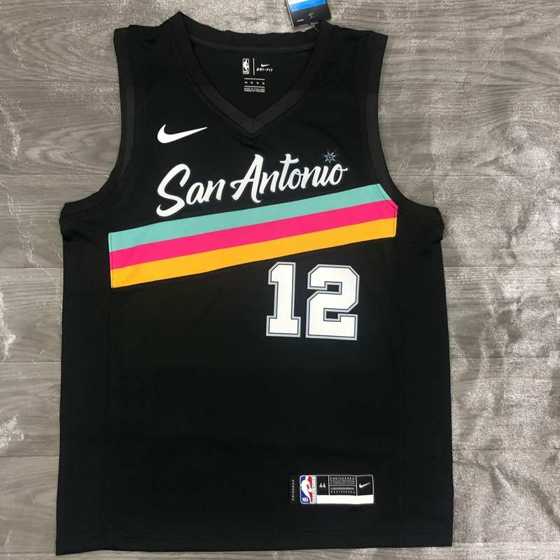 San Antonio Spurs 20/21 Black City Basketball Jersey (Hot Press)