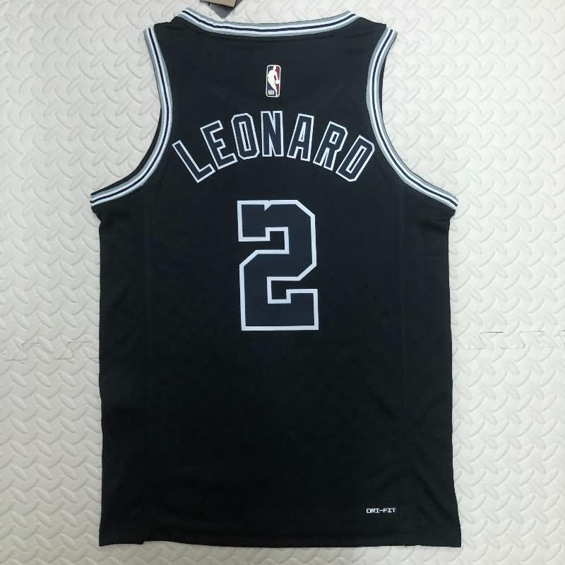 San Antonio Spurs Black Classics Basketball Jersey (Hot Press)