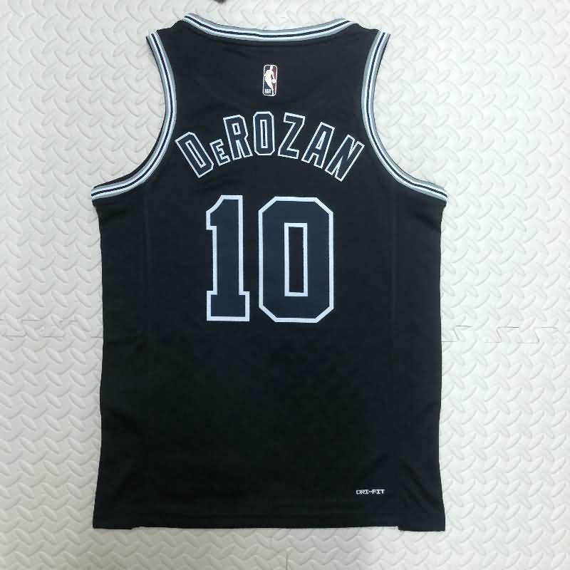 San Antonio Spurs Black Classics Basketball Jersey (Hot Press)