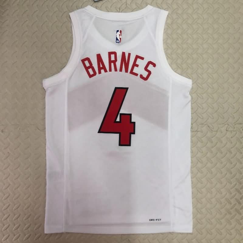 Toronto Raptors 22/23 White Basketball Jersey (Hot Press)