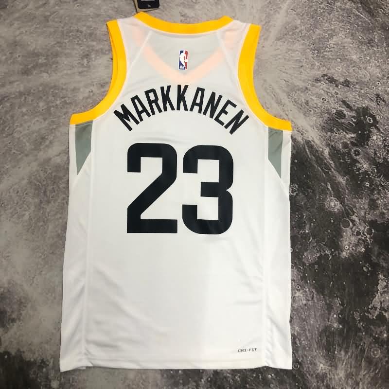 Utah Jazz 22/23 White Basketball Jersey (Hot Press)