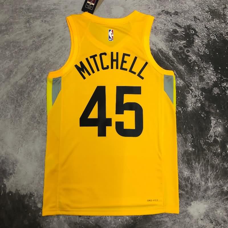 Utah Jazz 22/23 Yellow Basketball Jersey (Hot Press)