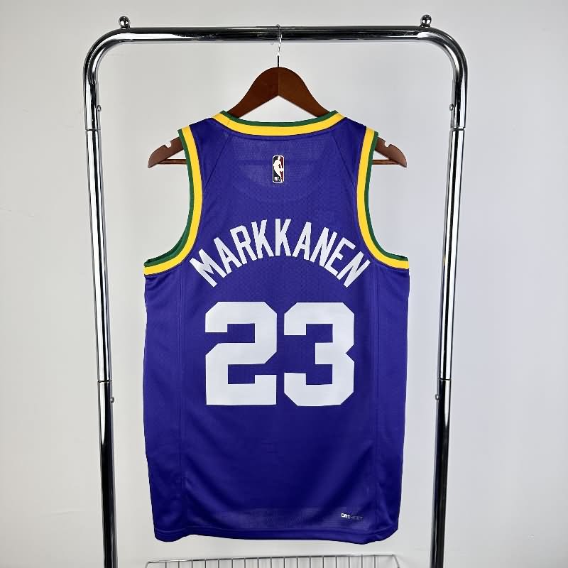 Utah Jazz 23/24 Purple Classics Basketball Jersey (Hot Press)