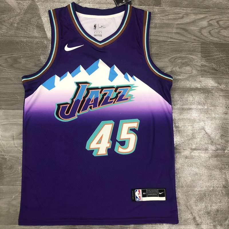 Utah Jazz Purple Classics Basketball Jersey (Hot Press)