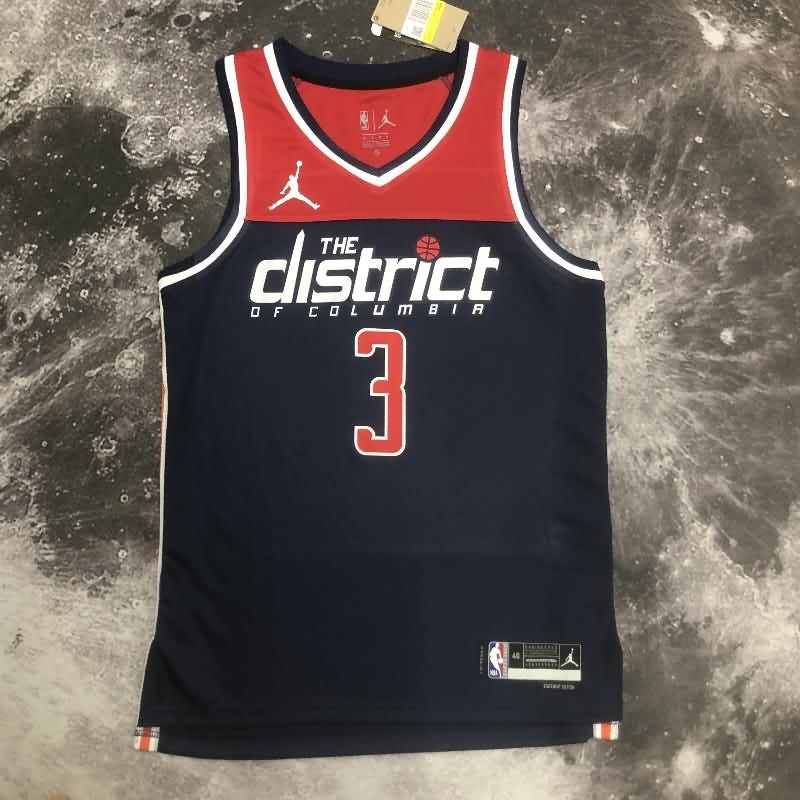 Washington Wizards 22/23 Black AJ Basketball Jersey (Hot Press)