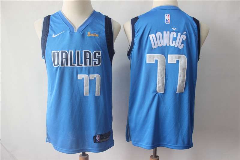 Dallas Mavericks Blue DONCIC #77 Young NBA Jersey (Stitched)