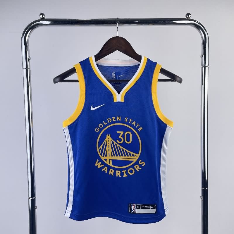 Golden State Warriors 22/23 Blue Youth NBA Jersey (Hot Press)