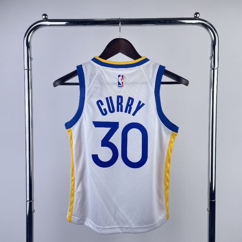 Golden State Warriors 22/23 White Youth NBA Jersey (Hot Press)