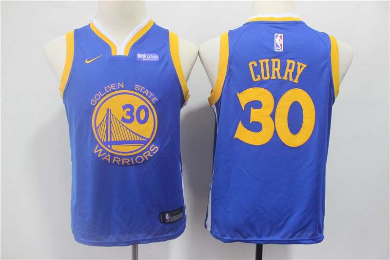 Golden State Warriors Blue CURRY #30 Young NBA Jersey (Stitched)
