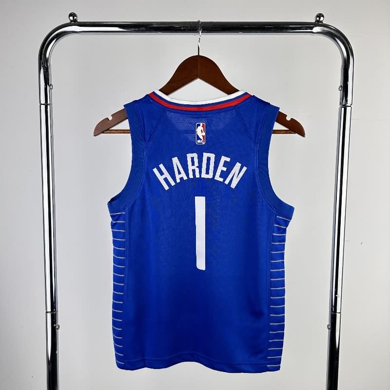 Los Angeles Clippers 22/23 Blue Youth NBA Jersey (Hot Press)