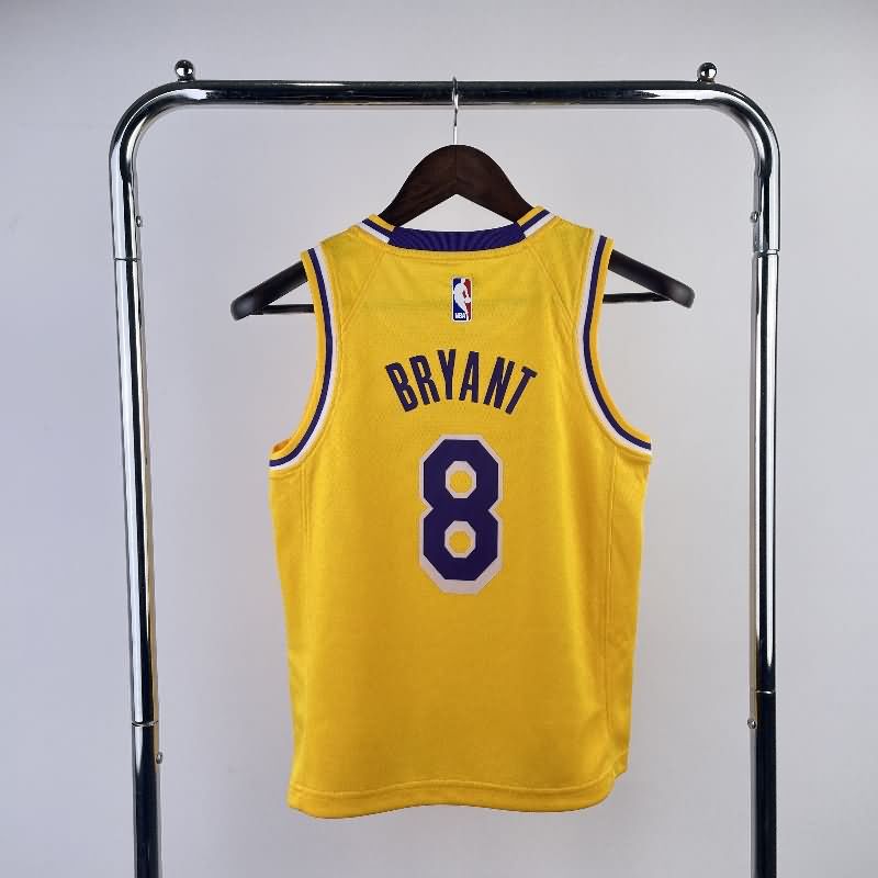 Los Angeles Lakers 22/23 Yellow Youth NBA Jersey (Hot Press)