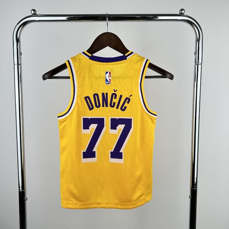 Los Angeles Lakers 22/23 Yellow Youth NBA Jersey (Hot Press)