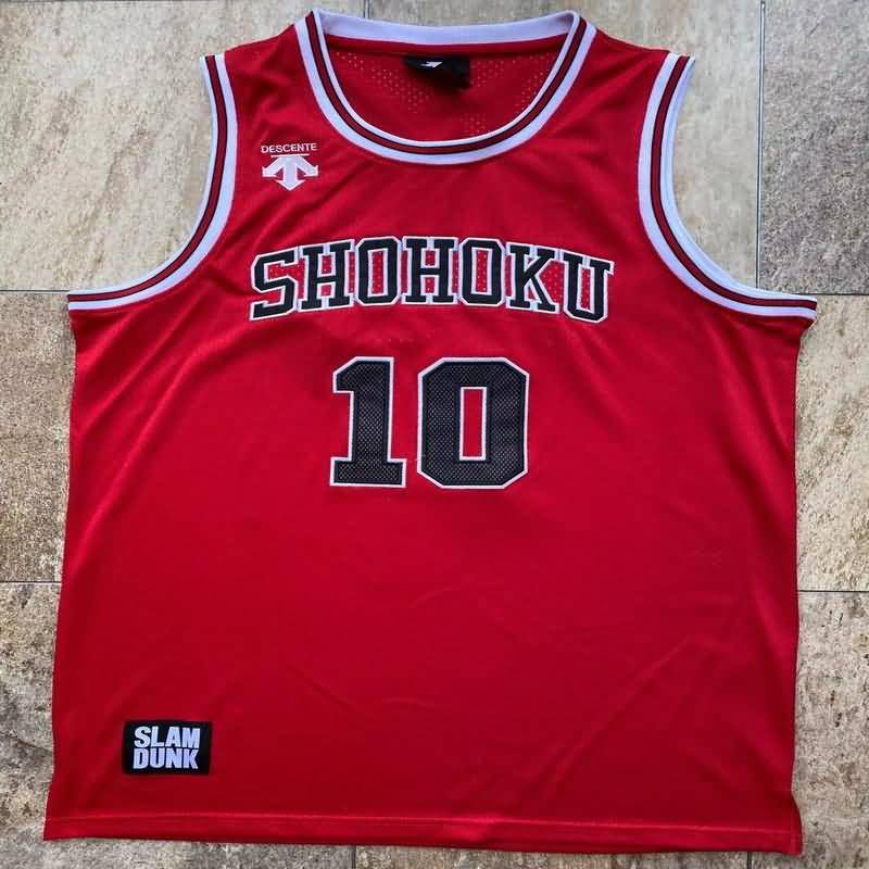 Movie Space Jam #10 Red Basketball Jersey (Closely Stitched)