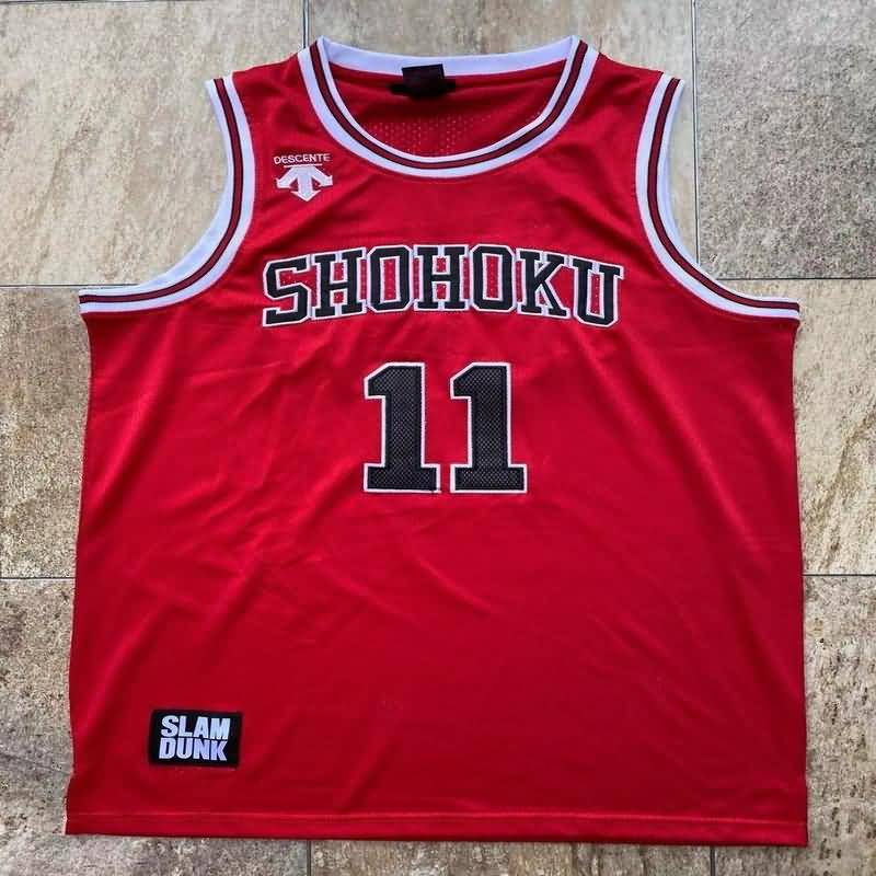 Movie Space Jam #11 Red Basketball Jersey (Closely Stitched)