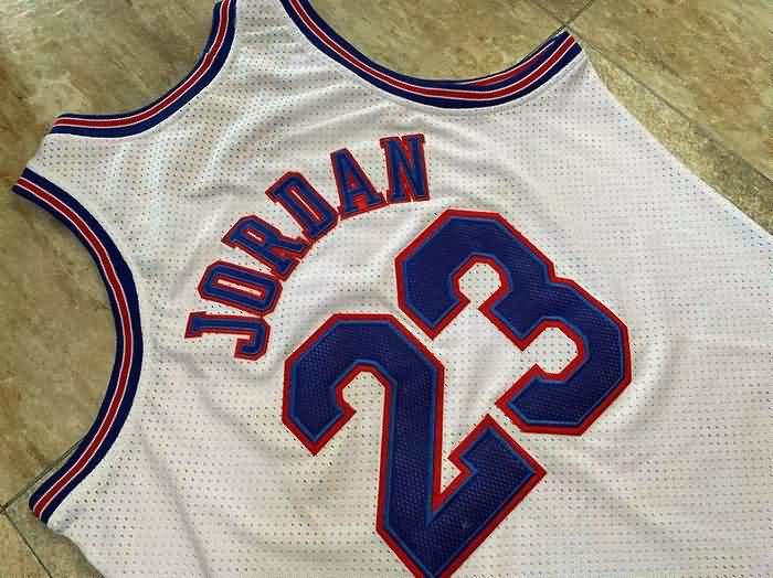 Movie White Space Jam JORDAN #23 Basketball Jersey (Closely Stitched)