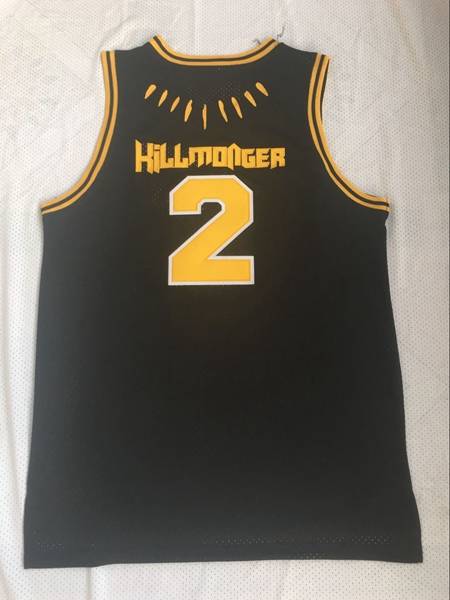 Movie Black #2 HILLMONGER Basketball Jersey (Stitched)