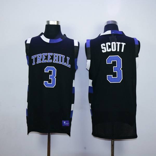 Movie Black #3 SCOTT Basketball Jersey (Stitched)