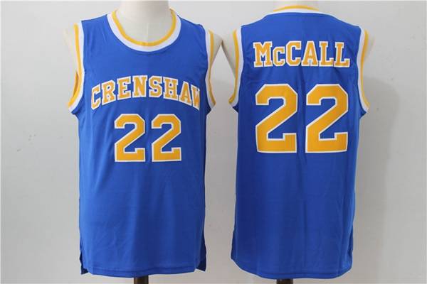 Movie Blue #22 McCALL Basketball Jersey (Stitched)