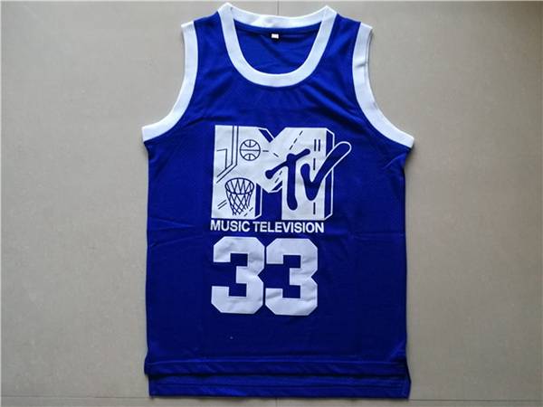 Movie Blue #33 SMITH Basketball Jersey (Stitched)