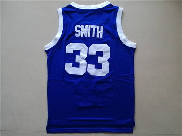 Movie Blue #33 SMITH Basketball Jersey (Stitched)