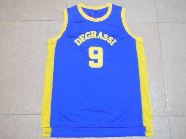 Movie Blue #9 Basketball Jersey (Stitched)