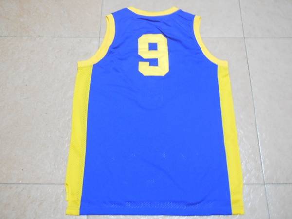 Movie Blue #9 Basketball Jersey (Stitched)