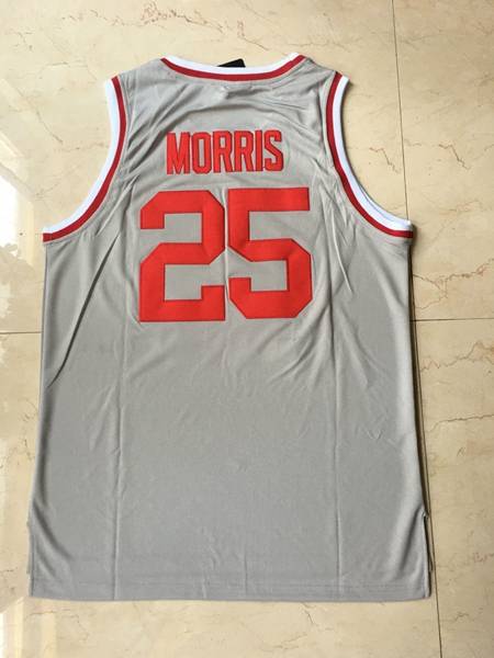 Movie Grey #25 MORRIS Basketball Jersey (Stitched)