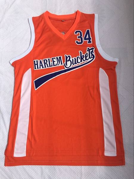 Movie Orange #34 ONEAL Basketball Jersey (Stitched)
