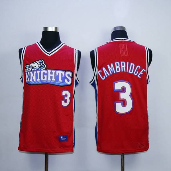 Movie Red #3 CAMBRIDGE Basketball Jersey (Stitched)