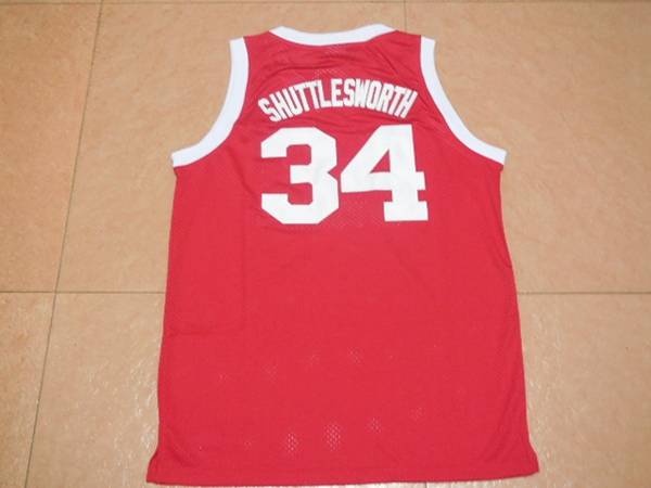 Movie Red #34 SHUTTLESWORTH Basketball Jersey (Stitched)