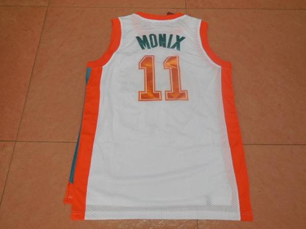 Movie White #11 MONIX Basketball Jersey (Stitched)