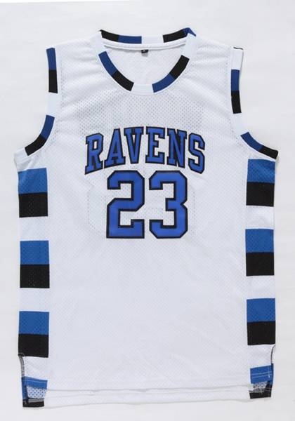 Movie White #23 SCOTT Basketball Jersey (Stitched)