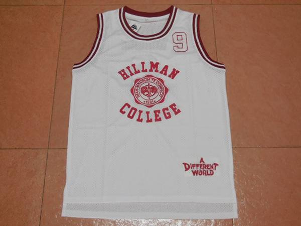 Movie White #9 WAYNE Basketball Jersey (Stitched)