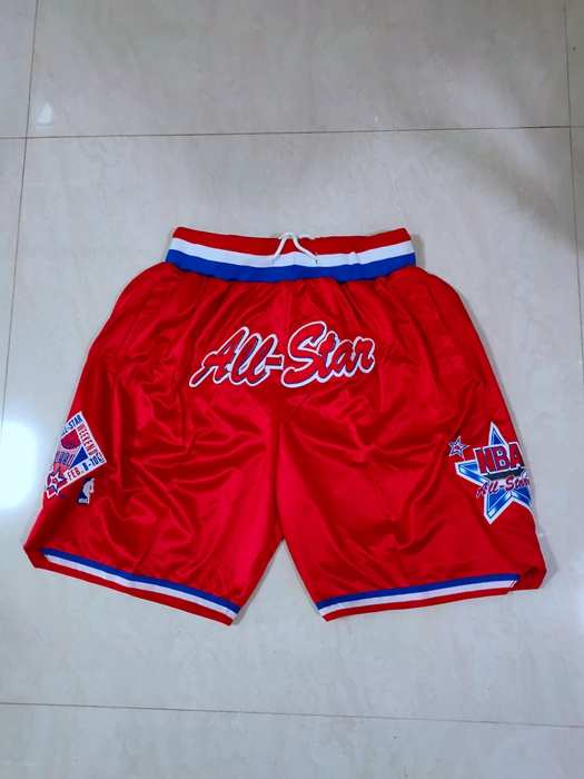 2003 ALL-STAR Just Don Red NBA Shorts