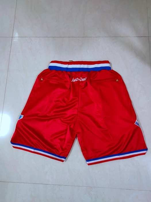 2003 ALL-STAR Just Don Red NBA Shorts