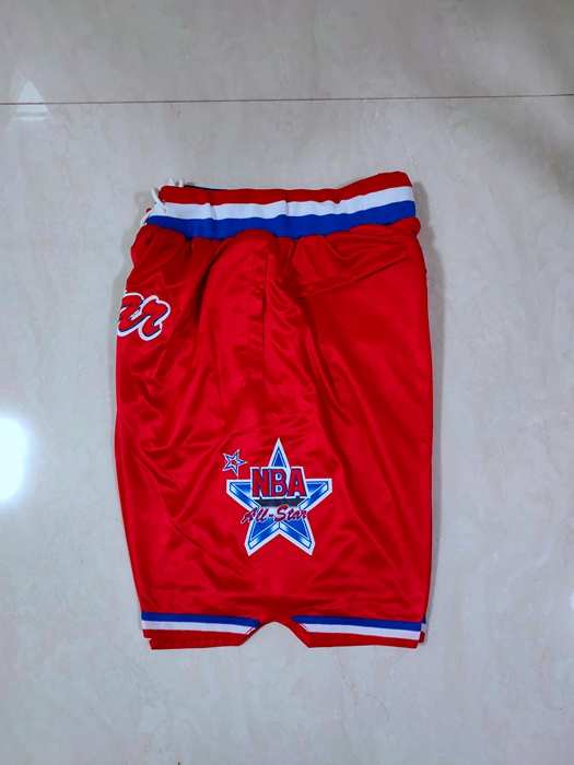 2003 ALL-STAR Just Don Red NBA Shorts