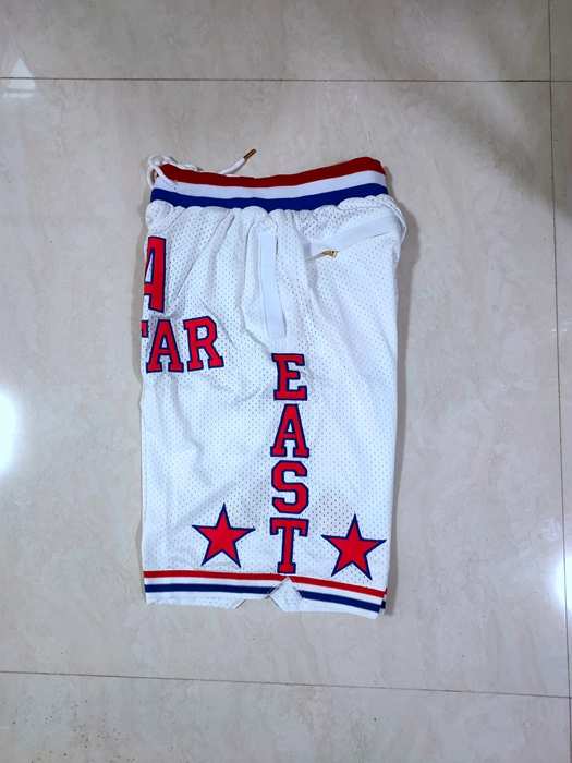 2003 ALL-STAR Just Don White NBA Shorts