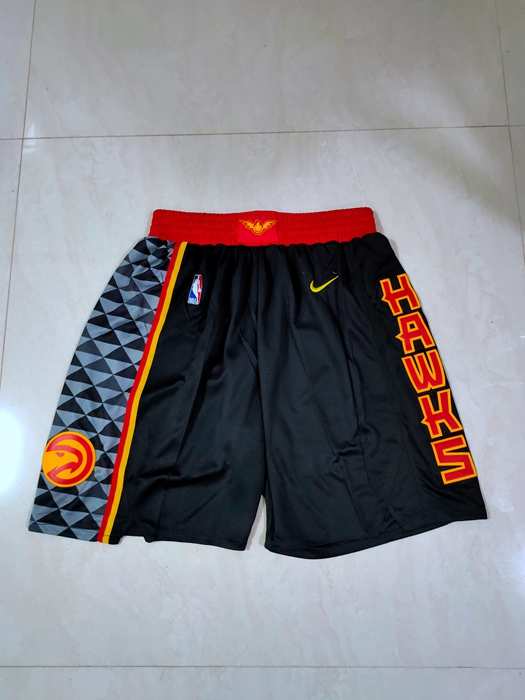 Atlanta Hawks Black NBA Shorts