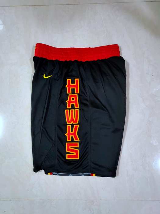 Atlanta Hawks Black NBA Shorts
