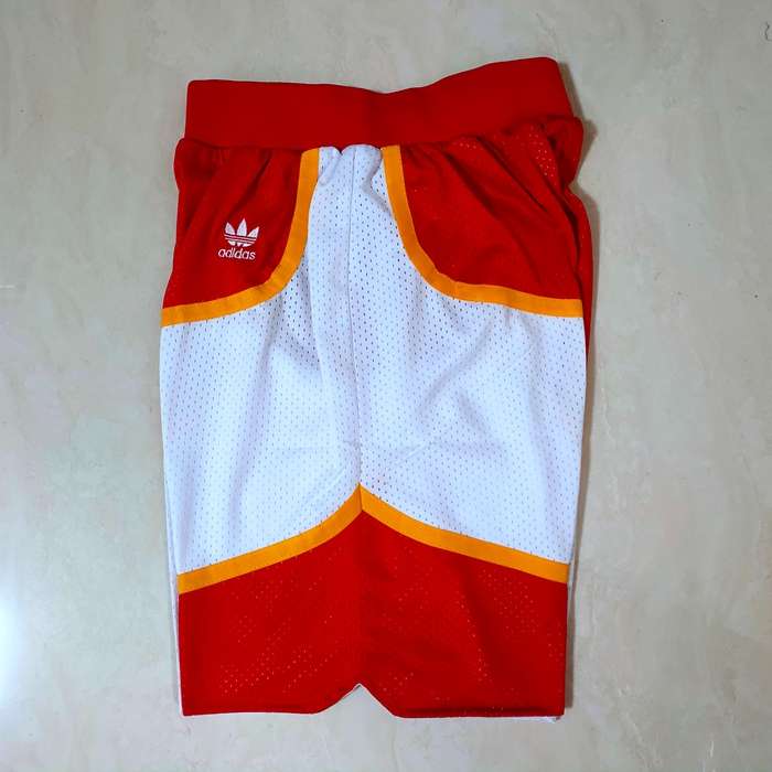 Atlanta Hawks Red White NBA Shorts