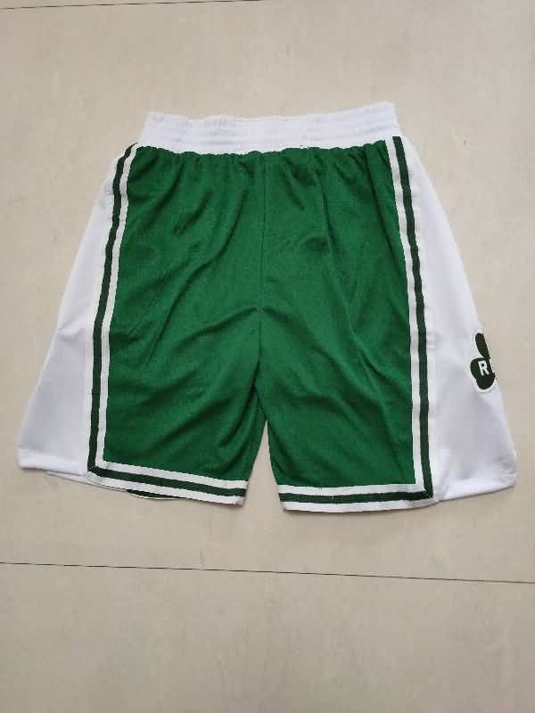 Boston Celtics Green NBA Shorts 04