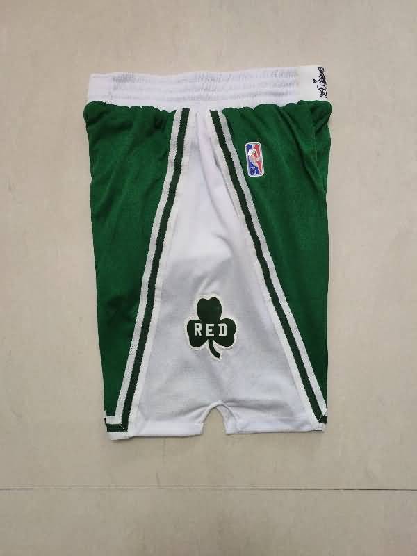 Boston Celtics Green NBA Shorts 04