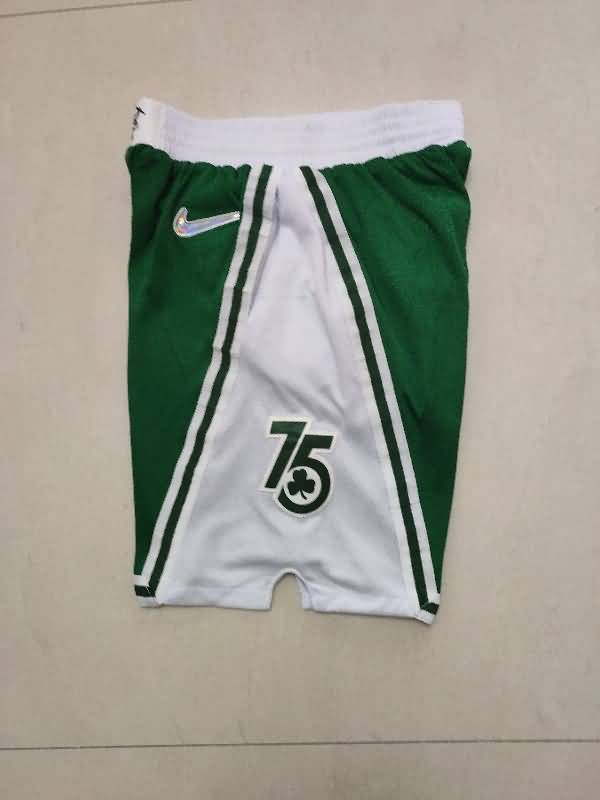 Boston Celtics Green NBA Shorts 04