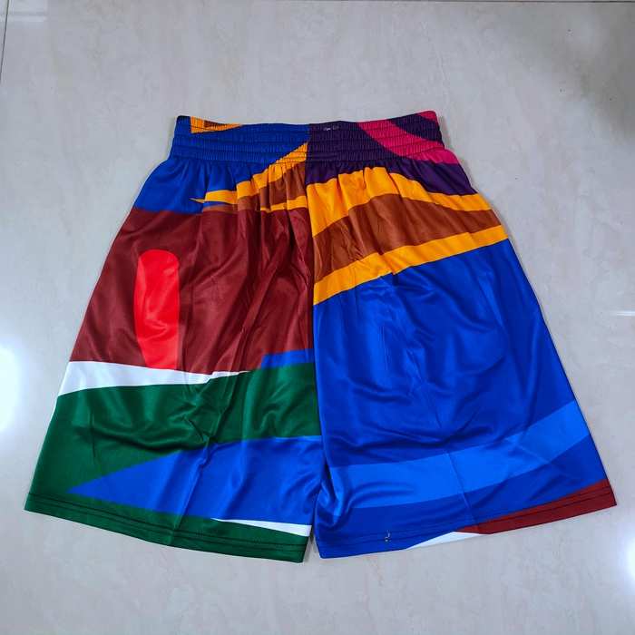 Boston Celtics Mitchell&Ness Red Blue NBA Shorts