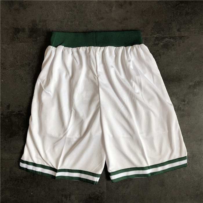 Boston Celtics White NBA Shorts