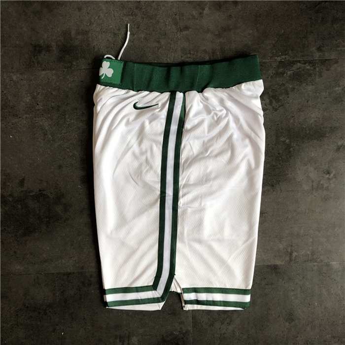 Boston Celtics White NBA Shorts