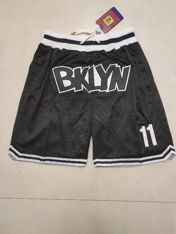 Brooklyn Nets Just Don Black Basketball Shorts 02