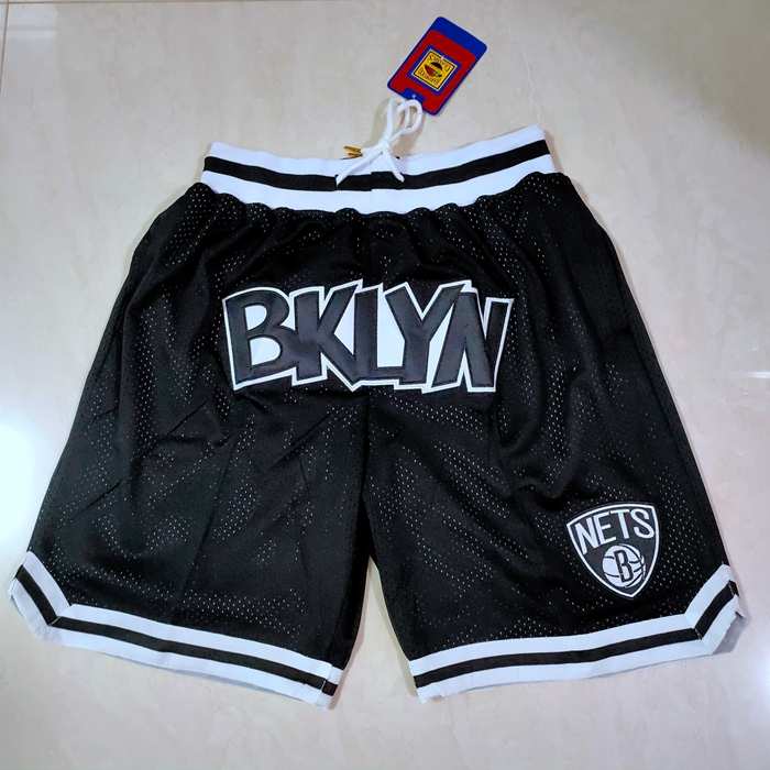 Brooklyn Nets Just Don Black NBA Shorts