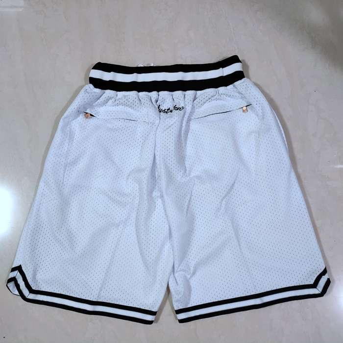 Brooklyn Nets Just Don White NBA Shorts 02