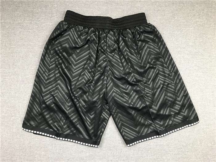 Brooklyn Nets Black NBA Shorts 02